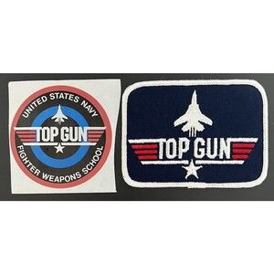 United States Navy Top Gun Pilot Patch and Sticker